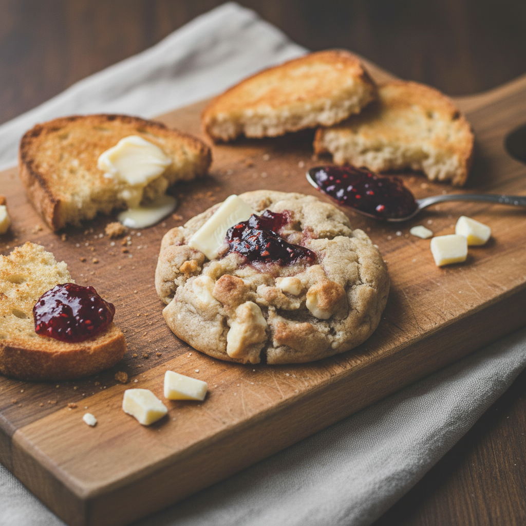The Raspberry Burnt Toast (RBT) Cookie